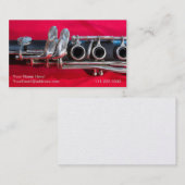 Clarinet on Red 名刺 (正面/裏面)