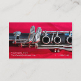 Clarinet on Red 名刺