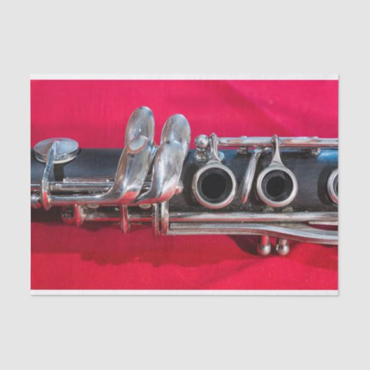 Clarinet on Red 薄葉紙 (正面)