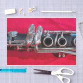 Clarinet on Red 薄葉紙 (クラフト)