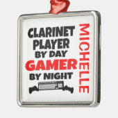 Clarinet Playerのビデ遊オゲーム メタルオーナメント (左)