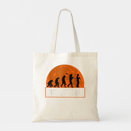 Clarinet Player, Funny Human Evolution Gift3 トートバッグ (裏面)