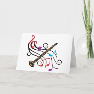 Clarinet With Music カード