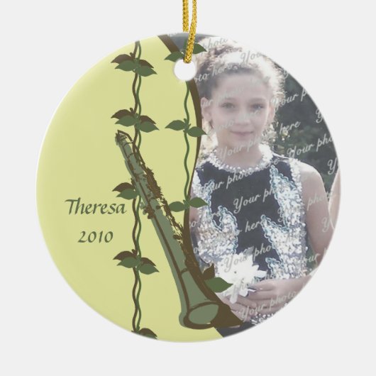 Clarinet Woodlandの写真 セラミックオーナメント (正面)