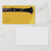 ClarinetCentral.comのためのクラリネットの名刺 名刺 (正面/裏面)