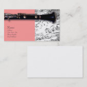 ClarinetCentral.comのためのクラリネットの名刺 名刺 (正面/裏面)