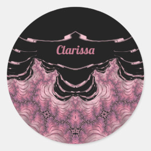 CLARISSA ~黒とピンク~ ラウンドシール