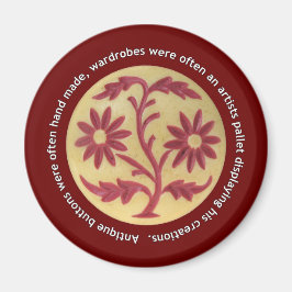 Claritaのアンティークボタン マグネット