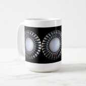 ClaritasはImage1909マグにボタンをかけます コーヒーマグカップ (正面左)