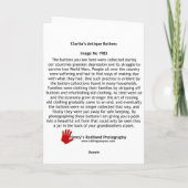 Claritasボタンイメージ1983カード カード (裏面)