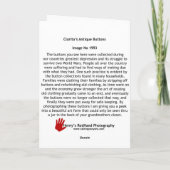 Claritasボタンイメージ1993カード カード (裏面)