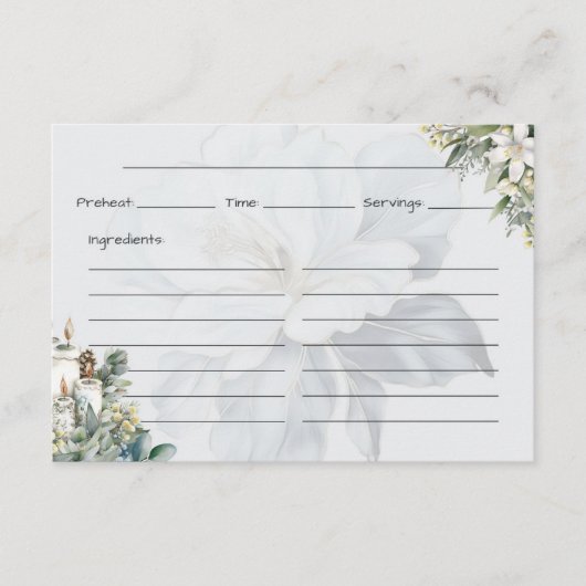 Clarity Basicレシピカード エンクロージャーカード (正面)