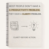 Clarity before Actions Notbook  ノートブック (正面)
