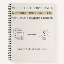 Clarity before Actions Notbook ノートブック