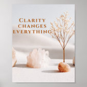 Clarity Changes Everything | Neutral Minimalist ポスター (正面)