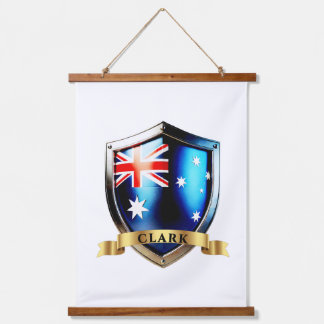 Clark Australia National Heritage Shield 吊り下げ型タペストリー