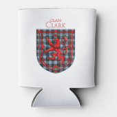 Clark Tartan Scottish Plaid Lion Rampant 缶クーラー (正面)