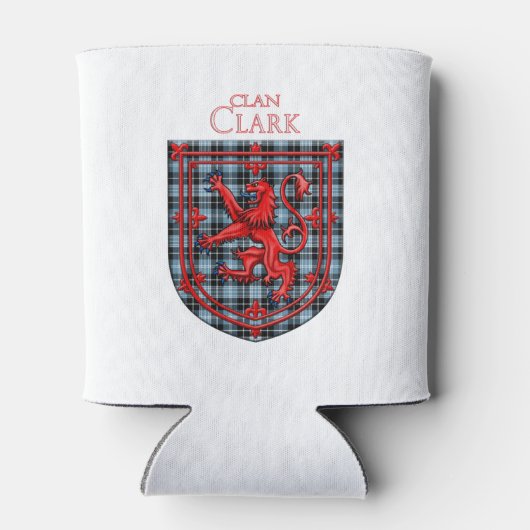 Clark Tartan Scottish Plaid Lion Rampant 缶クーラー (裏面)