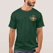 Clarke Irish Shield & Griffins Personalized Tシャツ (正面)