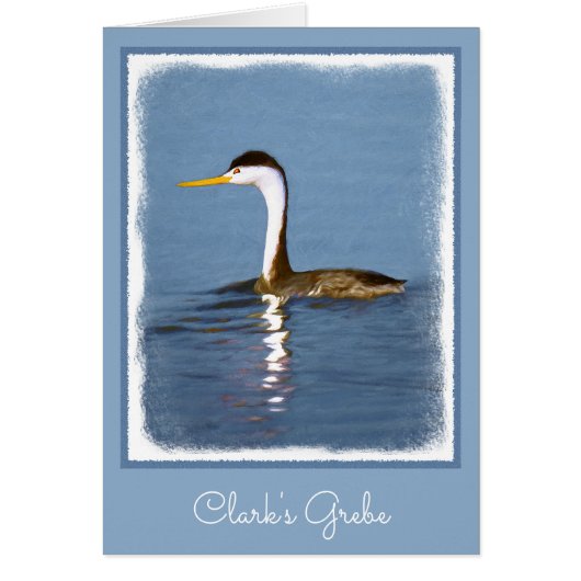 Clark's Grebe'絵画s - Bird Artオリジナル (正面)