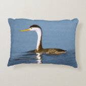 Clark's Grebe'絵画s - Bird Artオリジナル アクセントクッション (裏面)