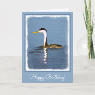 Clark's Grebe'絵画s - Bird Artオリジナル カード
