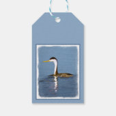 Clark's Grebe'絵画s - Bird Artオリジナル ギフトタグ (裏面)