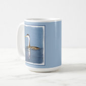 Clark's Grebe'絵画s - Bird Artオリジナル コーヒーマグカップ (正面左)