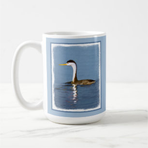 Clark's Grebe'絵画s - Bird Artオリジナル コーヒーマグカップ