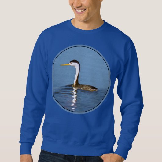 Clark's Grebe'絵画s - Bird Artオリジナル スウェットシャツ (正面)