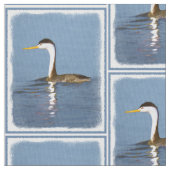 Clark's Grebe'絵画s - Bird Artオリジナル ファブリック (クローズアップ)