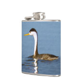 Clark's Grebe'絵画s - Bird Artオリジナル フラスク (左)