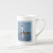 Clark's Grebe'絵画s - Bird Artオリジナル ボーンチャイナマグカップ (右)