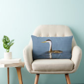 Clark's Grebe'絵画s - Bird Artオリジナル ランバークッション (椅子)