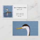 Clark's Grebe'絵画s - Bird Artオリジナル 名刺 (正面/裏面)