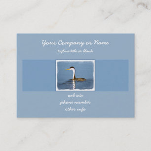 Clark's Grebe'絵画s - Bird Artオリジナル 名刺