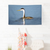Clark's Grebe'絵画s - Bird Artオリジナル 横断幕 (インサイチュ)