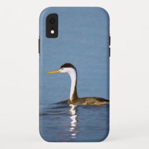 Clark's Grebe'絵画s - Bird Artオリジナル iPhone XRケース