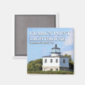 Clark's Point Light house, Massachusetts Magnet マグネット (正面/裏面)