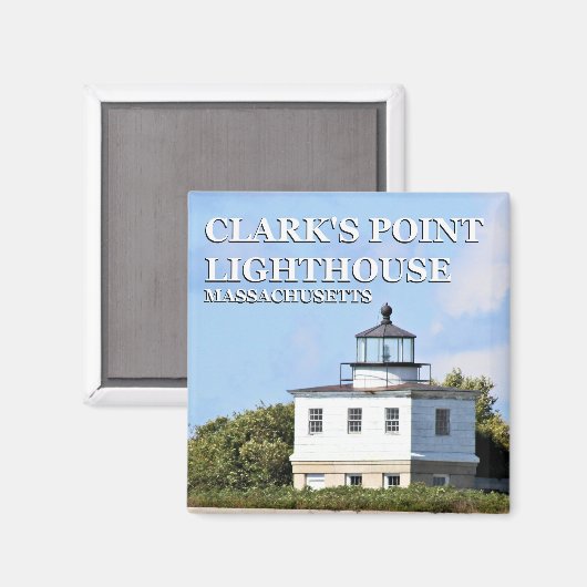 Clark's Point Light house, Massachusetts Magnet マグネット (正面/裏面)