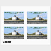 Clark's Point Light house, Massachusetts Stickers 長方形シール (シート)