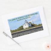 Clark's Point Light house, Massachusetts Stickers 長方形シール (封筒)