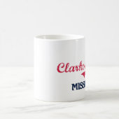 Clarksdaleミシシッピー都市クラシック コーヒーマグカップ (中央)