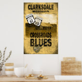 Clarksdale Missipii Bluesポスター ポスター (キッチン)