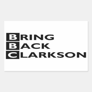 Clarksonステッカーを戻す 長方形シール
