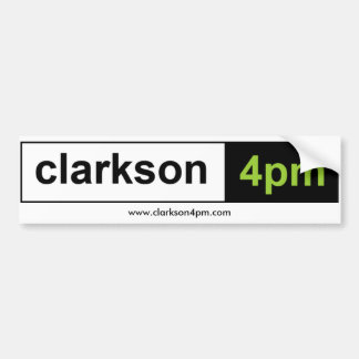 Clarkson4pmのバンパーステッカー バンパーステッカー