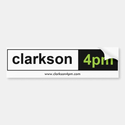 Clarkson4pmのバンパーステッカー バンパーステッカー (正面)