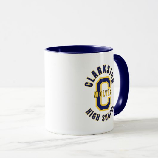 Clarkston High School Michigan Coffee Mug マグカップ (正面右)