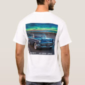 Clásico Chevrolet Bel Air en Carretera Nocturna co Tシャツ (裏面)