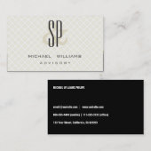 CLASICO ELEGANTE LIMPIO PROFESIONAL MODERNO SIMPLE 名刺 (正面/裏面)